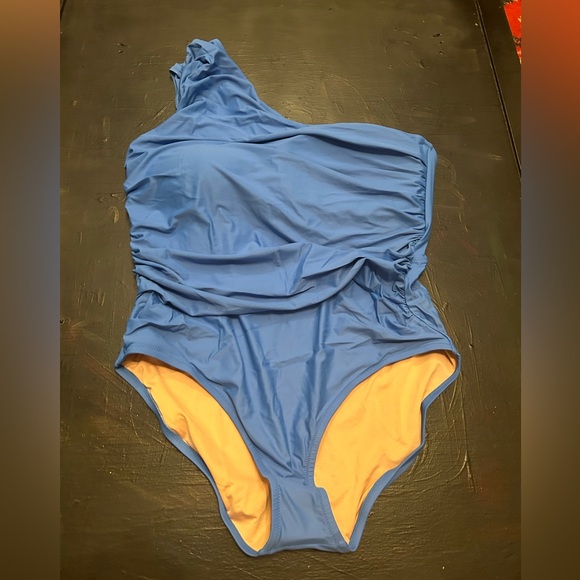 NWT blue one Shoulder one piece (sz 20) - Picture 6 of 8